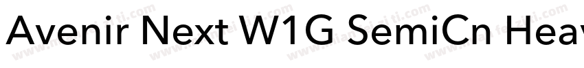 Avenir Next W1G SemiCn Heavy Italic字体转换